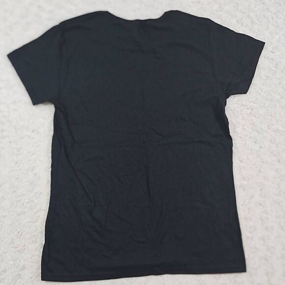 AC DC Womens Medium Back in Black Graphic Tee Rock Music Band Festival Concert - Picture 5 of 6